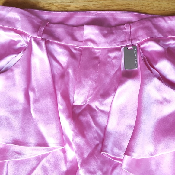 Thomas Wylde $995 Silk Pink Trouser Pants Size M - Picture 4 of 10